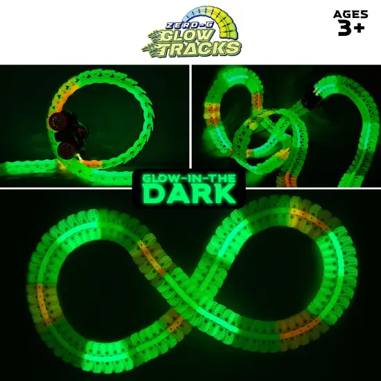 USA Toyz Zero-G Glow Race Track for Kids- 105pcs {5}