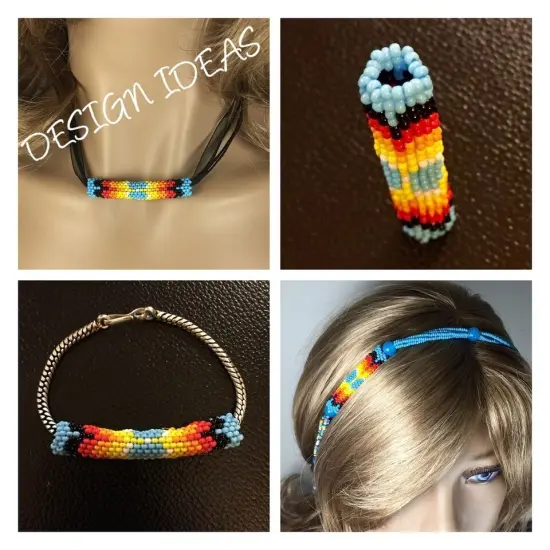 Handcrafted Multicolor Tubular Hollow Beads for Jewelry Making {4}