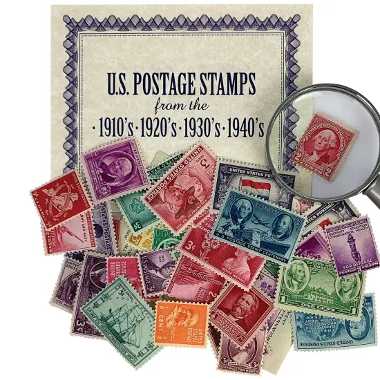 40 U.S. Postage Stamps from the 1910's, 1920's, 1930's & 1940's {4}