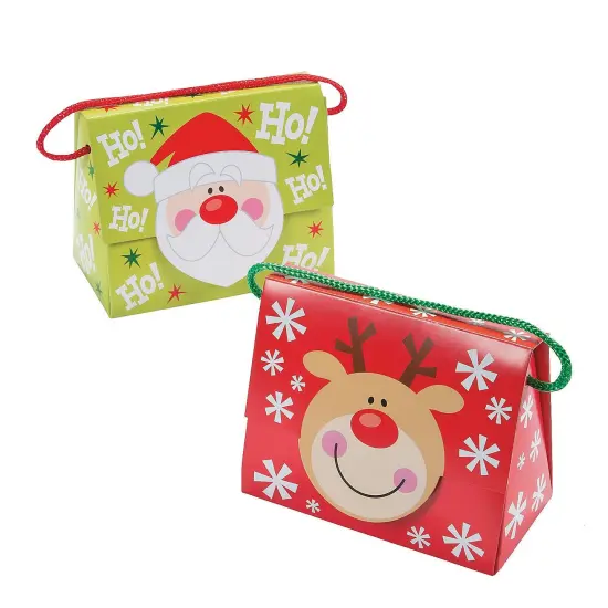 Fun Express Christmas Tent Boxes with Handle, (Pack of 12) {1}