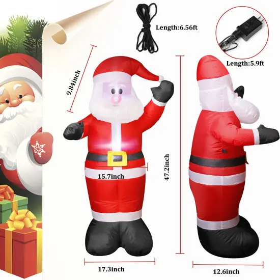 Christmas Inflatable Large Santa Claus Decor Outdoor {6}