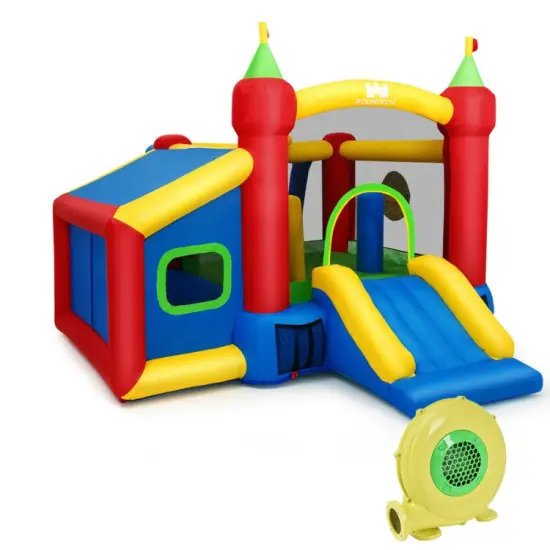 Inflatable Bounce House Kids Slide Jumping Castle {2}