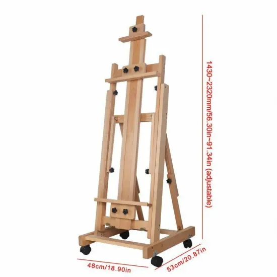 Kitcheniva Painting H-Frame Wood Large Heavy-Duty Studio Artist Easel Art {3}
