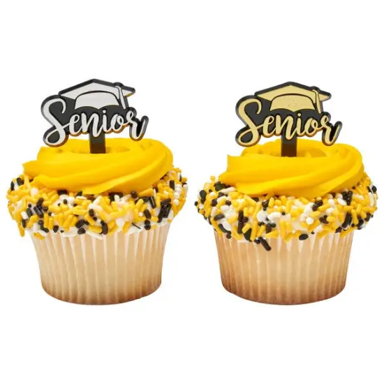 Senior DecoPics&reg; Cupcake Decoration, 12ct {5}