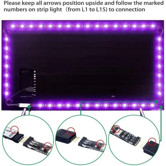 LED TV Backlight Kit with Remote {3}