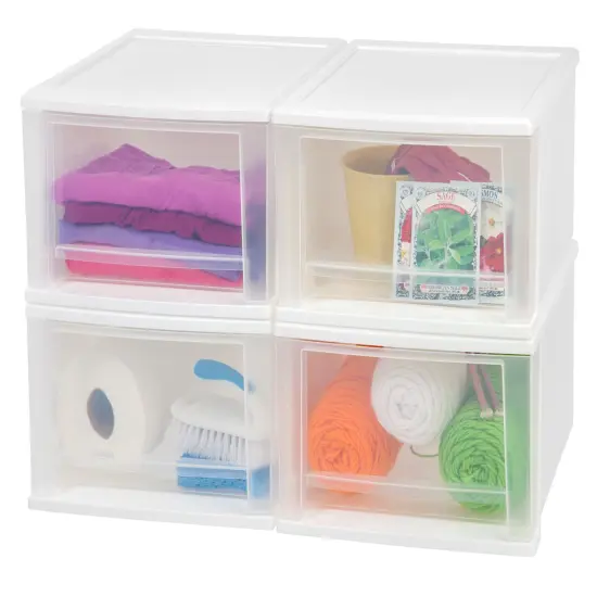 IRIS USA Stackable Plastic Storage Chest {5}