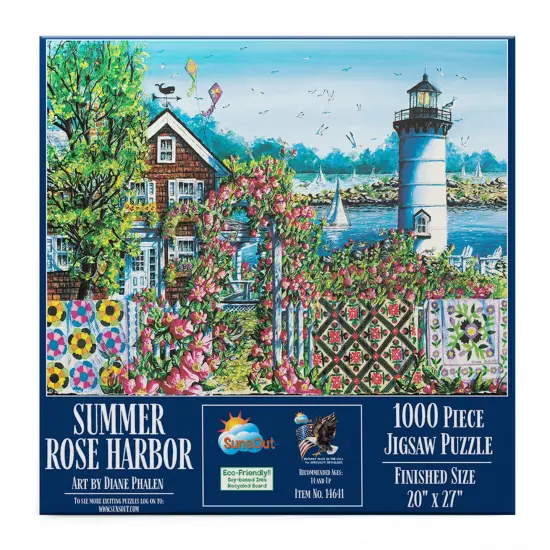Sunsout Summer Rose Harbor 1000 pc Jigsaw Puzzle 14641 {4}