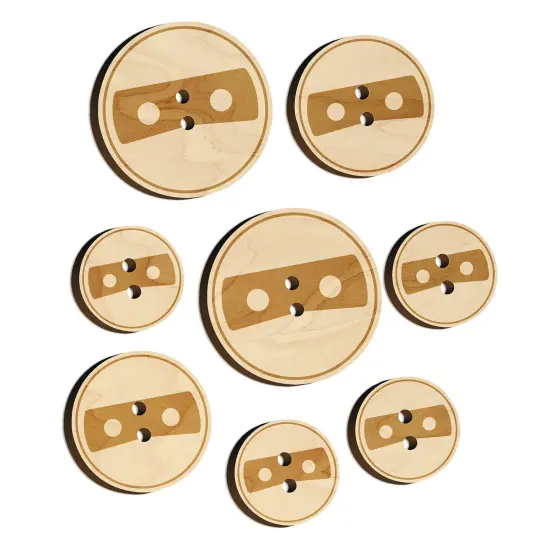 Masked Head Emoticon Wood Buttons for Sewing Knitting Crochet DIY Craft {7}