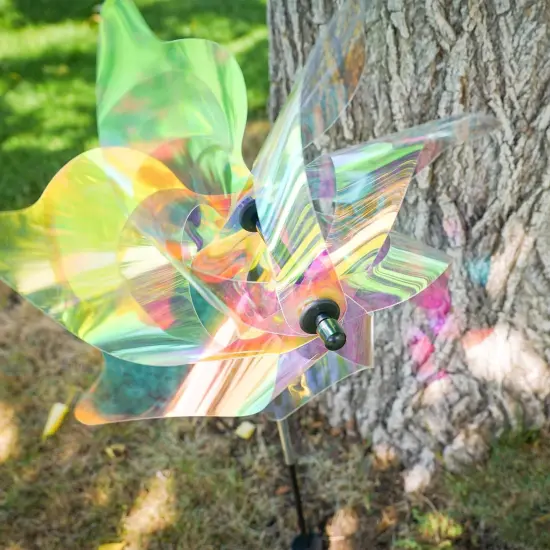18-inch Iridescent Pinwheel Spinner {4}