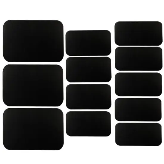 Wrapables Set of 32 Chalkboard Labels in Various Sizes, Rectangle With Chalk Pen {2}