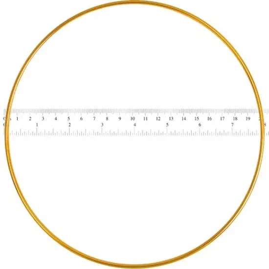 John Bead 8" Brass Metal Rings, 25pcs {3}