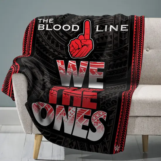 Sleep Squad WWE Bloodline 60” x 80” Raschel Plush Blanket {1}