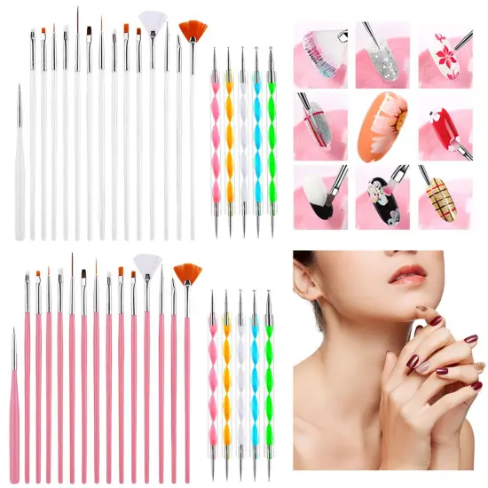 Kitcheniva 20 Pieces Nail Art Pen Painting Polish Brush White {2}
