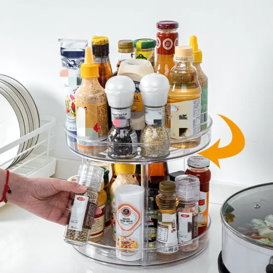 360&deg;Rotating Spice Rack Organizer Seasoning Holder. {2}