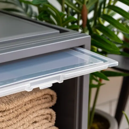 IRIS USA Stackable Plastic Storage Chest {4}