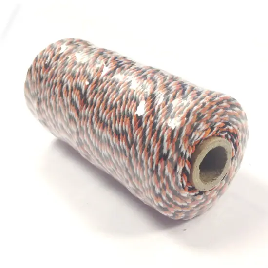 Wrapables Cotton Baker's Twine 12ply 110 Yard, Black and Orange {2}