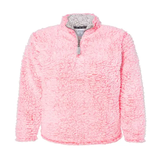 J. America&reg; Women&rsquo;s Epic Sherpa Quarter Zip Pullover Fire coral heather {1}