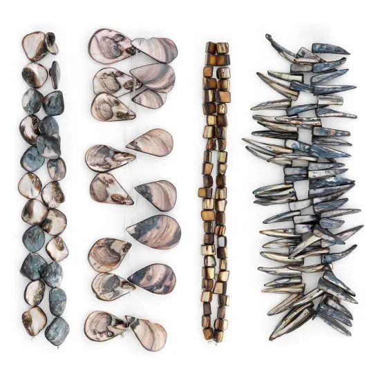 Elowen Sea Shell Beads Collection Value Pack |Slate {1}