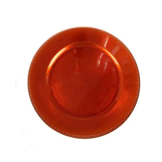 6 pcs of 13inch Charger Plates for Table Decor Orange {2}