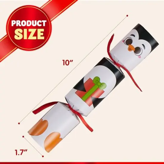 JOYIN 12 Pack Christmas Party Favor Non-Snap Party Table Favors with Christmas Characters Holiday Party Favor Supplies for Kids and Adults, Christmas Parties, Dinners and Holidays {4}