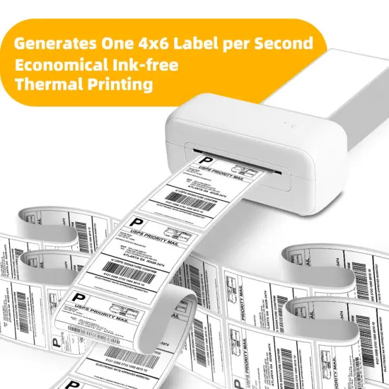 Shipping Label Printer Thermal USB High Speed Label Maker {2}