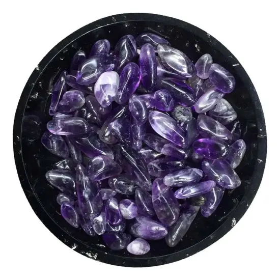 Premium Amethyst Mini Crystal Chips &ndash; Size 2 {1}
