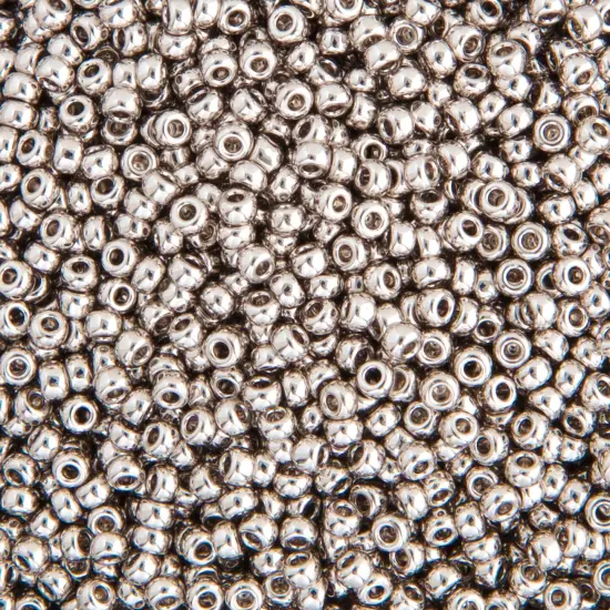 Miyuki 22g Metallic Round Seed Beads, 11/0 Palladium Ptd #194 {1}