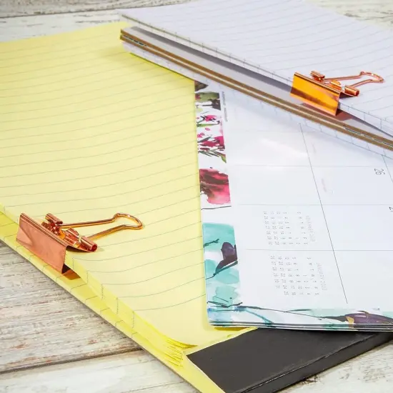 50 Pack Binder Clips Paper Clamps for File Office School Supplies. {3}