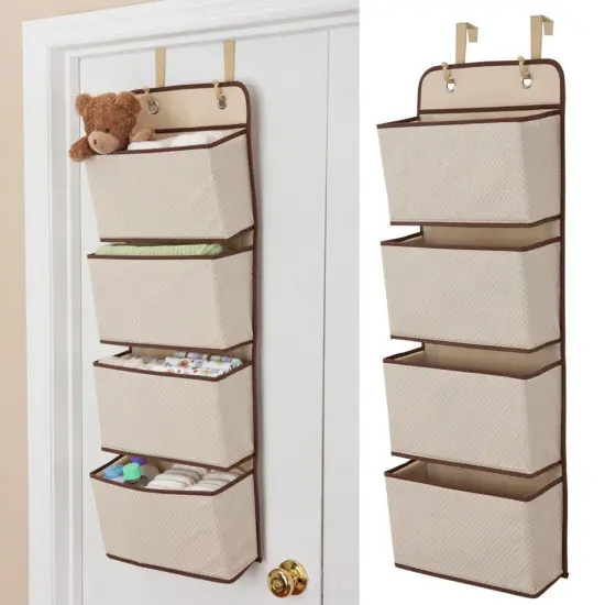 Mesh Over Door Storage Organizer Hanging Closet Shelf Bag {2}