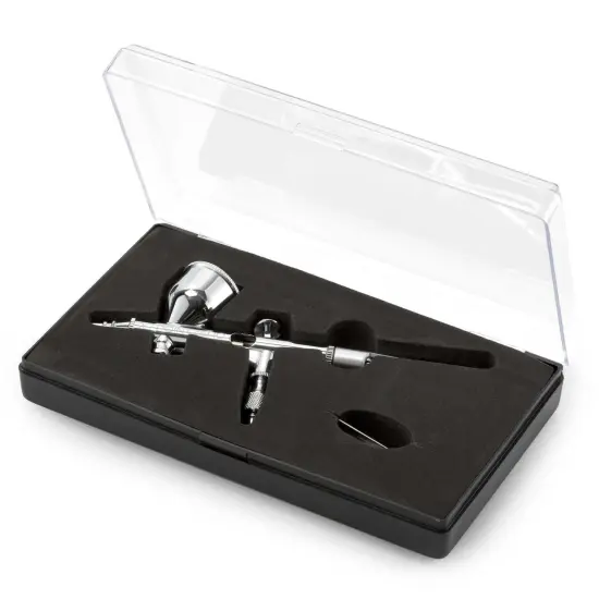 PointZero Dual-Action 9cc Gravity-Feed Airbrush Set w/ MAC Valve - .2mm Nozzle {5}
