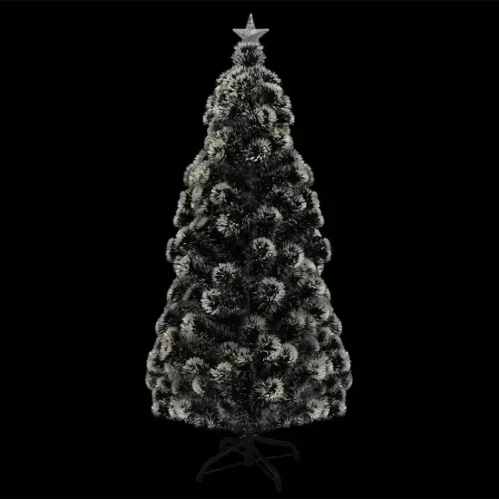 5ft Green and White LED Fiber Optic Christmas Tree {2}