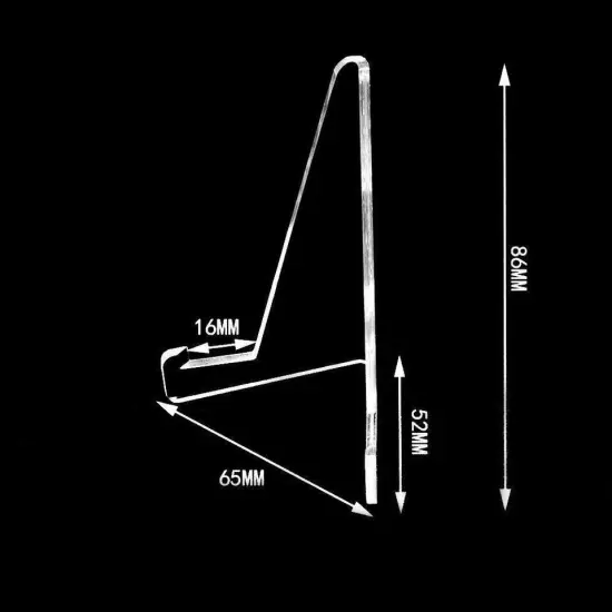 Kitcheniva Clear Acrylic Card Stand Display Holder 10 - 50 Pcs {4}