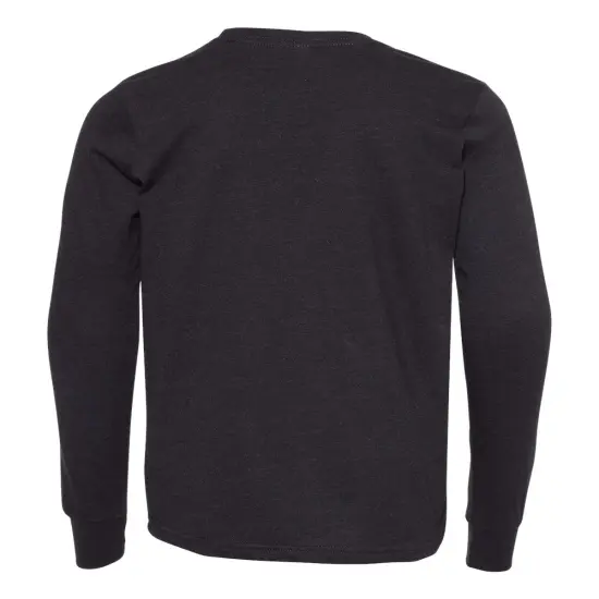 BELLA + CANVAS&reg; Youth Jersey Long Sleeve Tee - 3501Y White {6}
