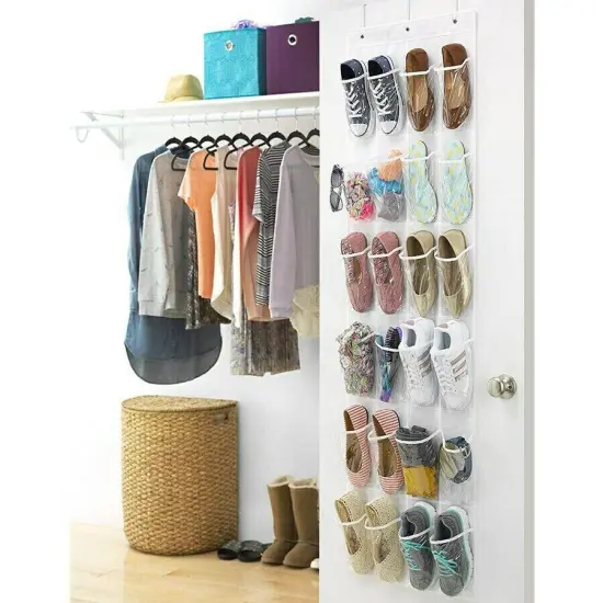 Over The Door Shoe Organizer Rack Hanging Storage Holder {2}
