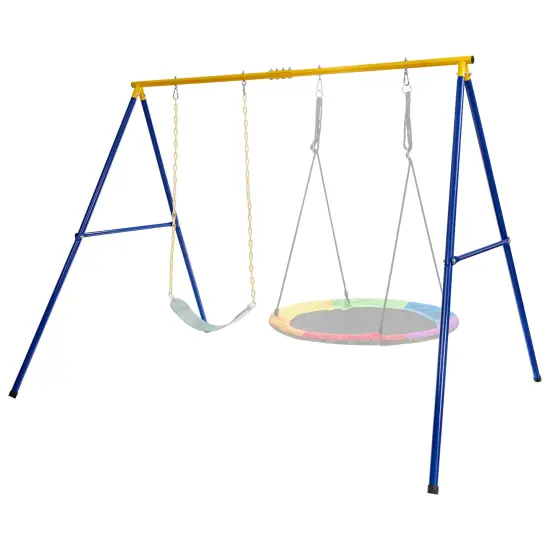 Extra-Large A-Shaped Swing Stand with Anti-Slip Foot-pads {1}