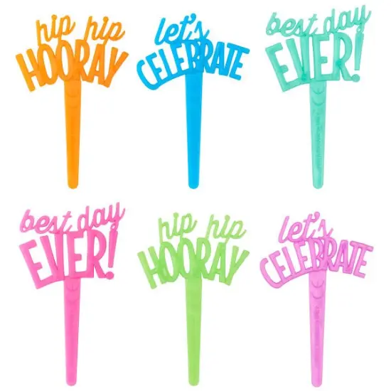 Celebratory Sayings DecoPics&reg; Cupcake Decoration, 12ct {2}