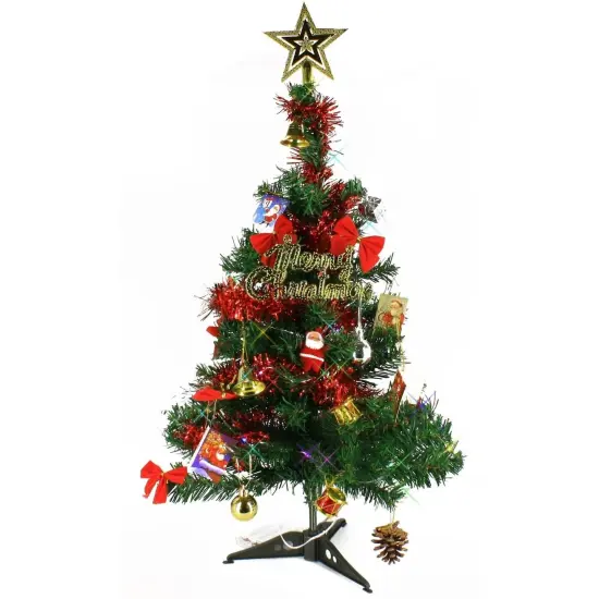 2 FT Artificial Small Mini Tabletop Christmas Tree {1}