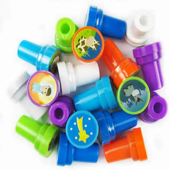 TINYMILLS 24 Pcs Nativity Christian Religious Stampers for Kids {4}