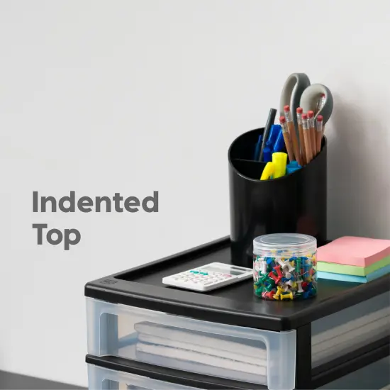 IRIS USA Plastic Desktop Drawers Organizer {3}