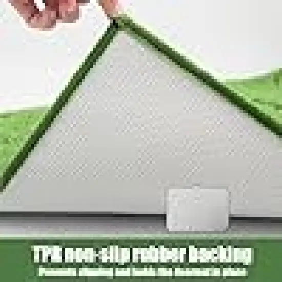 KTKTVE Pea Green Rug Mat 20" x32 {2}