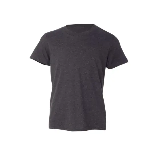 BELLA + CANVAS&reg; Youth CVC Jersey Crew Neck Tee - 3001YCVC Dark grey heather {1}