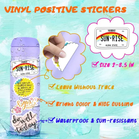 300 Pieces Motivational Sticker, Inspirational Words Stickers for Teens Adults Students Teacher Employees Vinyl Encouraging Positive Affirmation Stickers for Water Bottles Laptop Decals Scrapbook Journal {5}