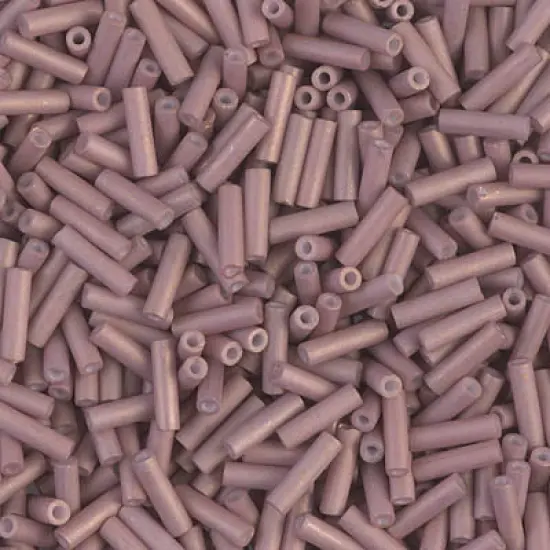 Miyuki 6mm Bugle Beads, Matte Antique Rose Gold Luster, BGL2-2034, 17 grams {1}