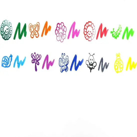 Spring Flowers Butterfly Stamper Marker Set of 10 {5}