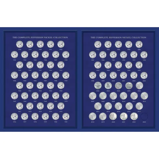 Complete Jefferson Nickel Year Collection 1938-2013 {1}
