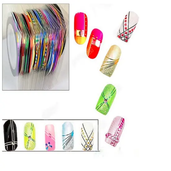 Kitcheniva Nail Striping Tape Line Roll Nail Art Decoration 15 Pcs {3}