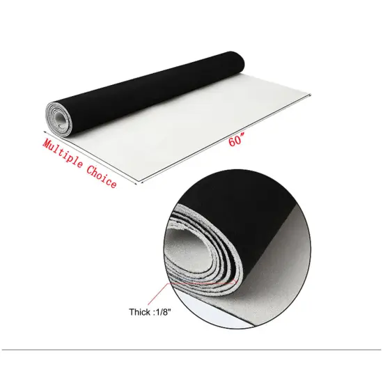 BLACK Suede Headliner Fabric Material ,Car Interior Roof Liner Upholstery. {1}