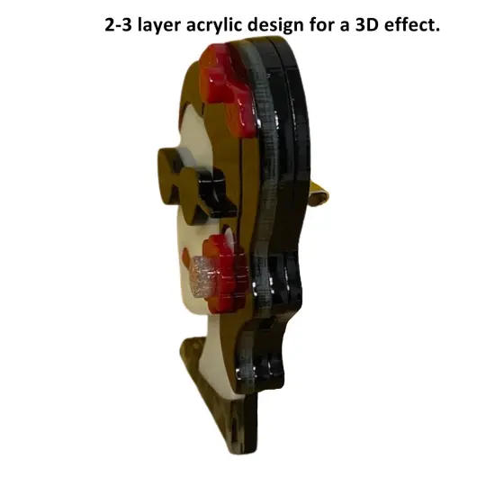 Wrapables Acrylic Fashion Brooch Pin for Sweaters, Coats, Scarves, and Bags, Glamour Girl {5}