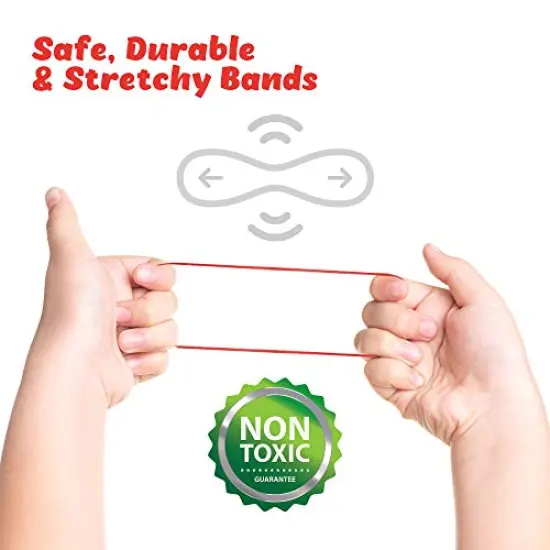 10,000+ Colorful Bands Refill Set for Kids, DIY Loom Bracelets Making Set with Beads & Endless Accessories - Box Case Included {4}