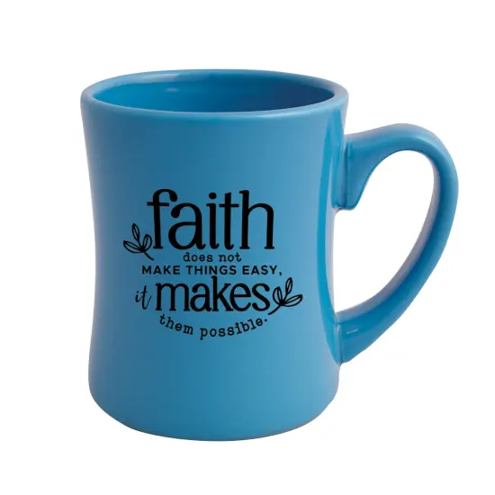 Faith Does Not Make Things Designer Ceramic Mug - Holds 19 Oz {1}